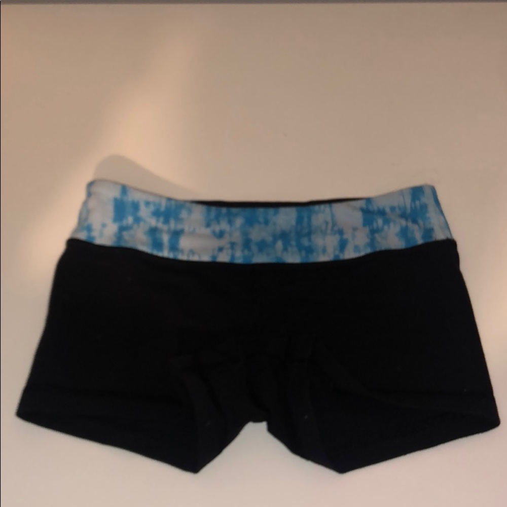 Girls black with colorful waistband ivivva shorts